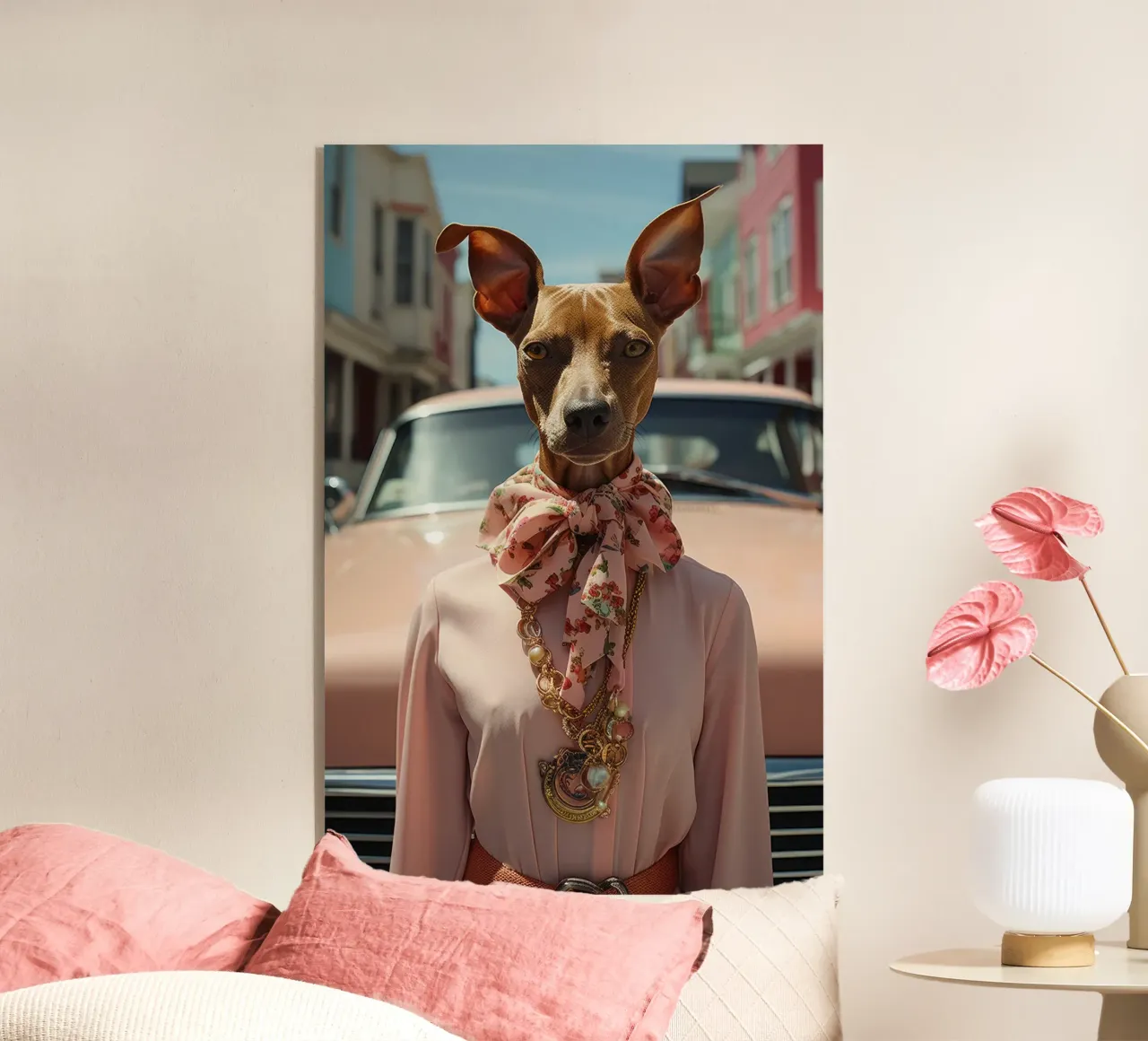 Claudette plexiglass da Affiches Chien Originales – Dogland