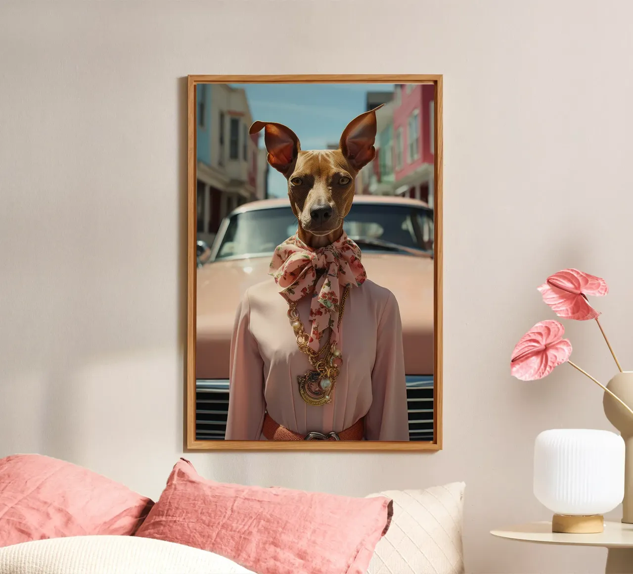 Claudette alluminio dibond da Affiches Chien Originales – Dogland