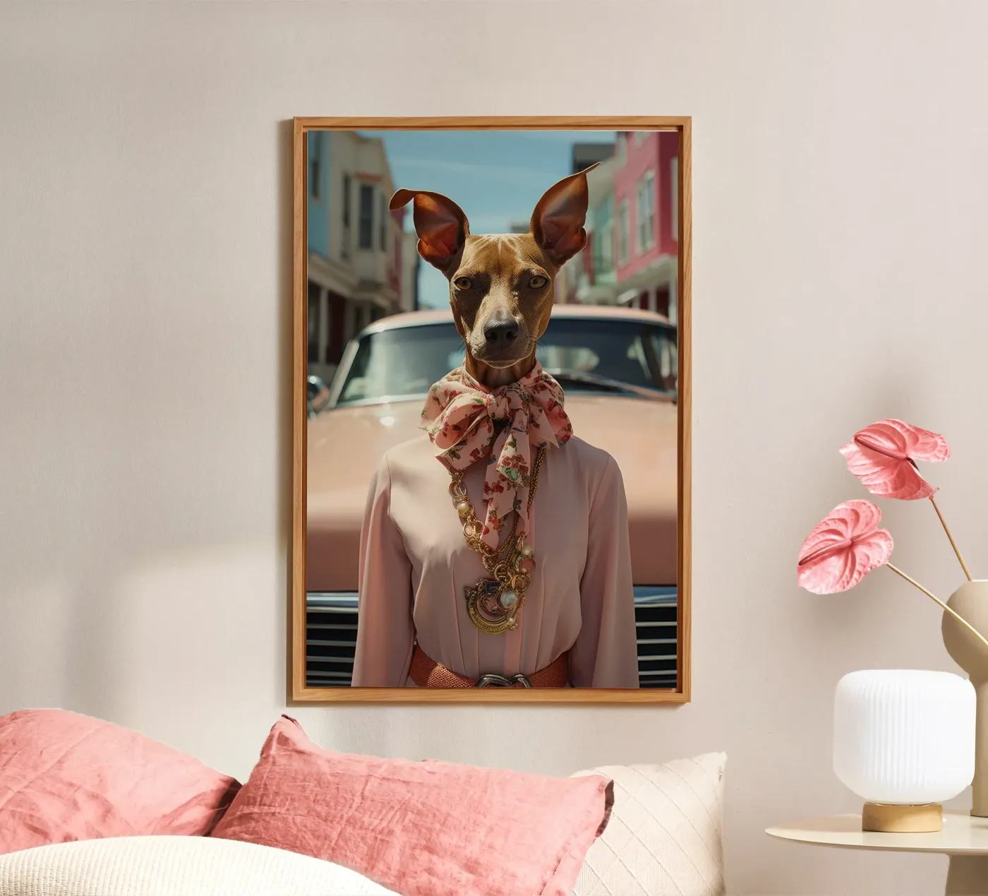 Claudette forex plate by Affiches Chien Originales – Dogland