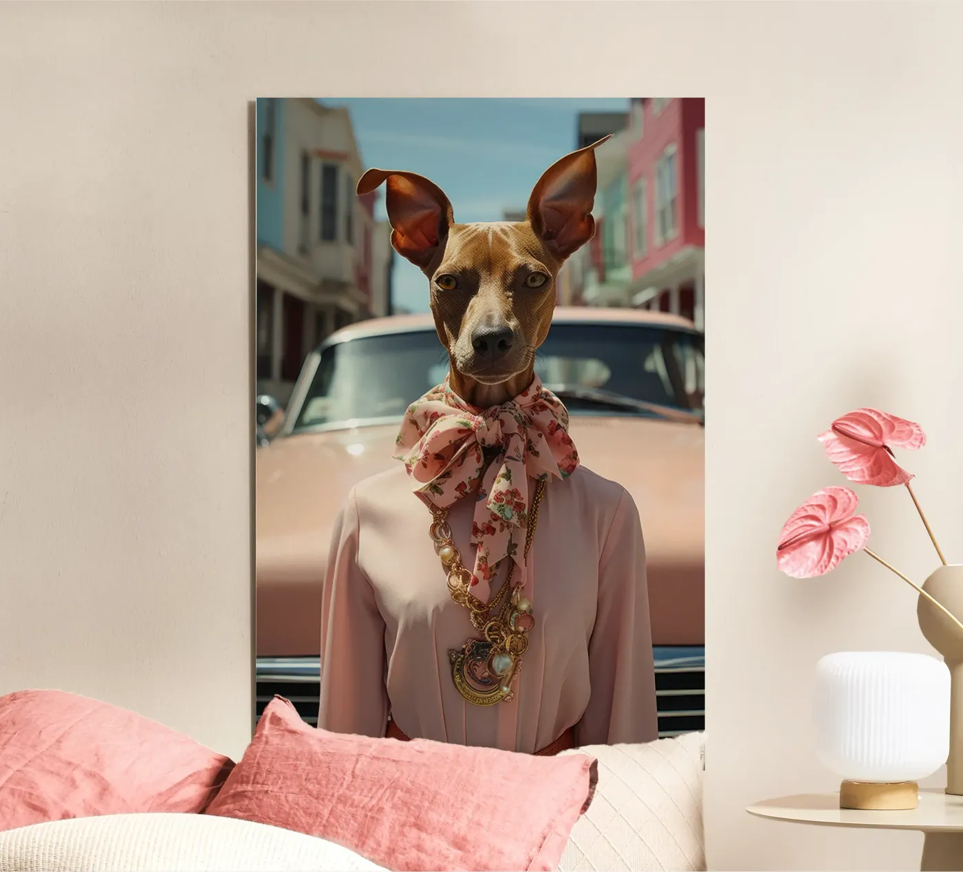 Claudette forex plate by Affiches Chien Originales – Dogland