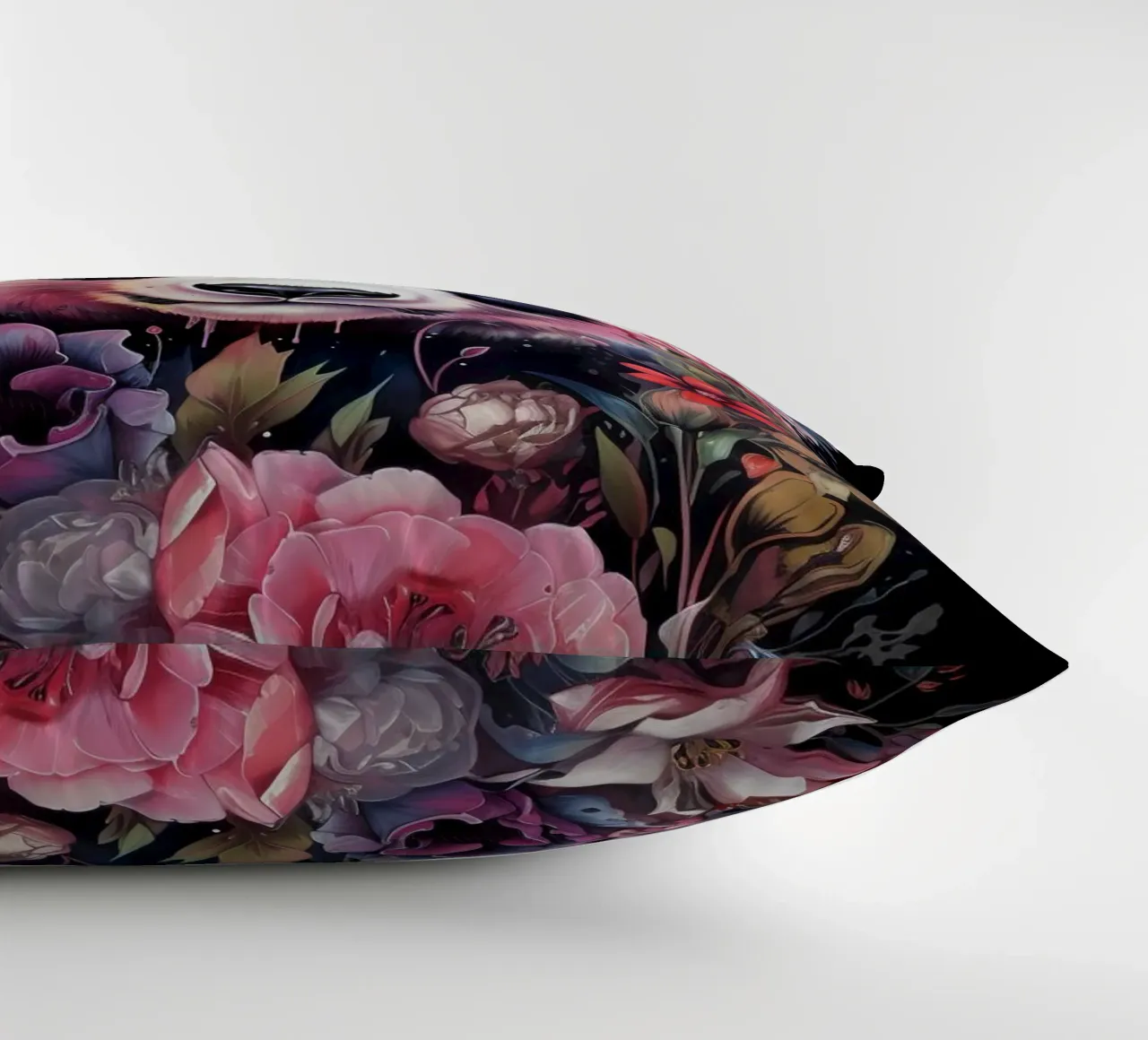 Panda Flowers decorative cushion by Mateo