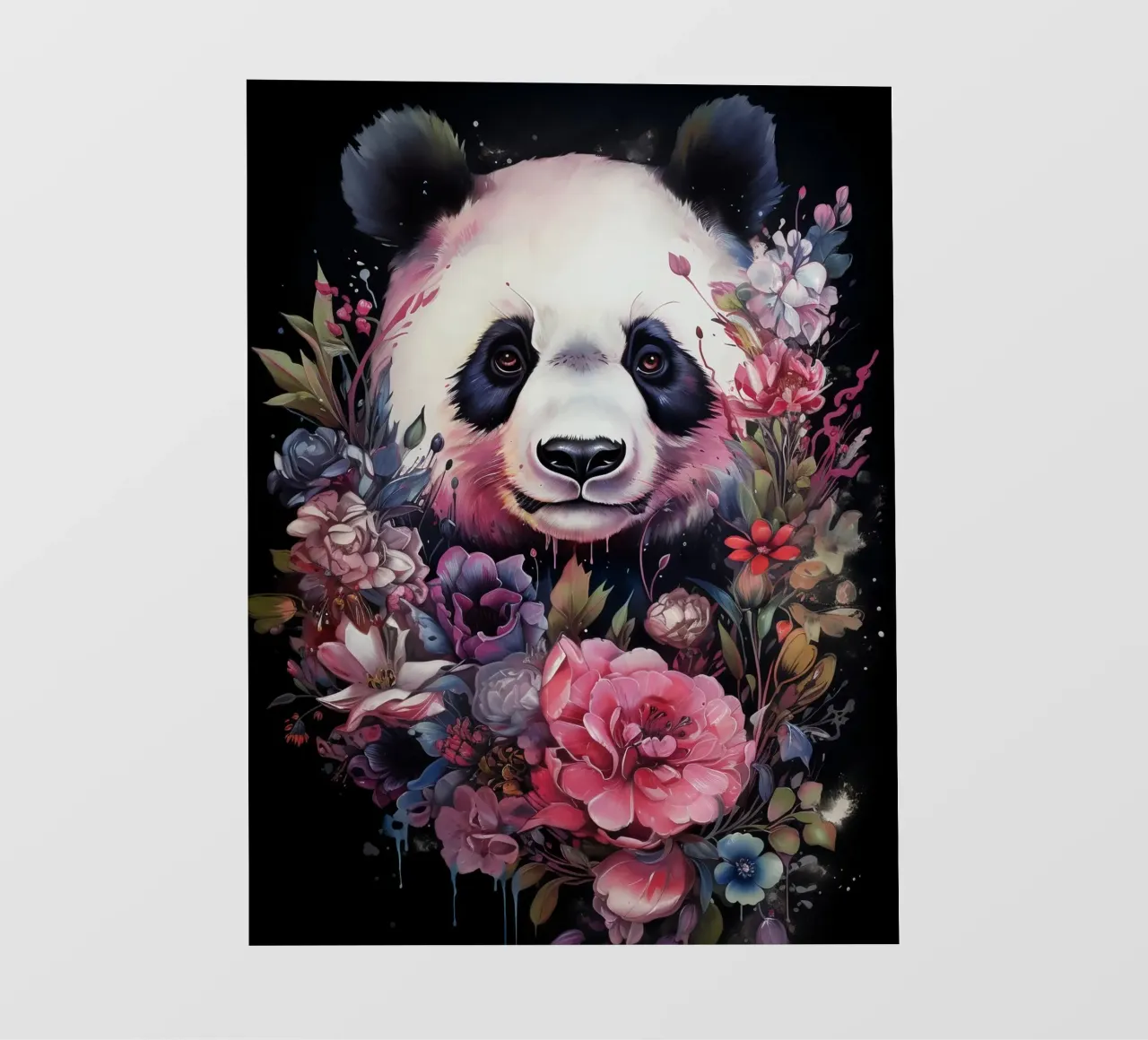 Panda Flowers pellicola backlit da Mateo