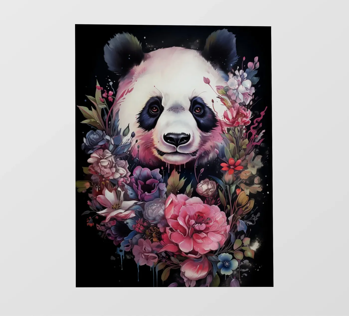 Panda Flowers pellicola backlit da Mateo