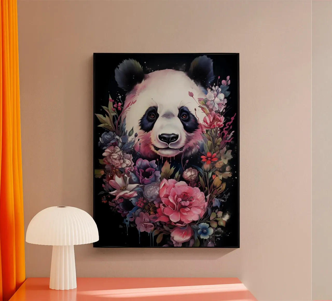 Panda Flowers plexiglass da Mateo