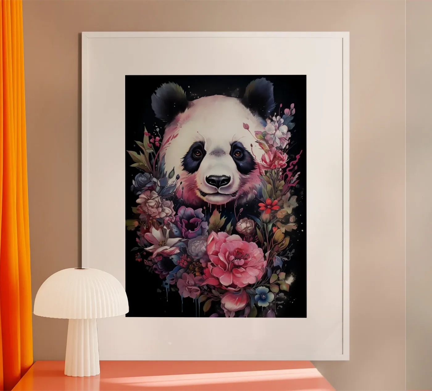 Panda Flowers poster da Mateo