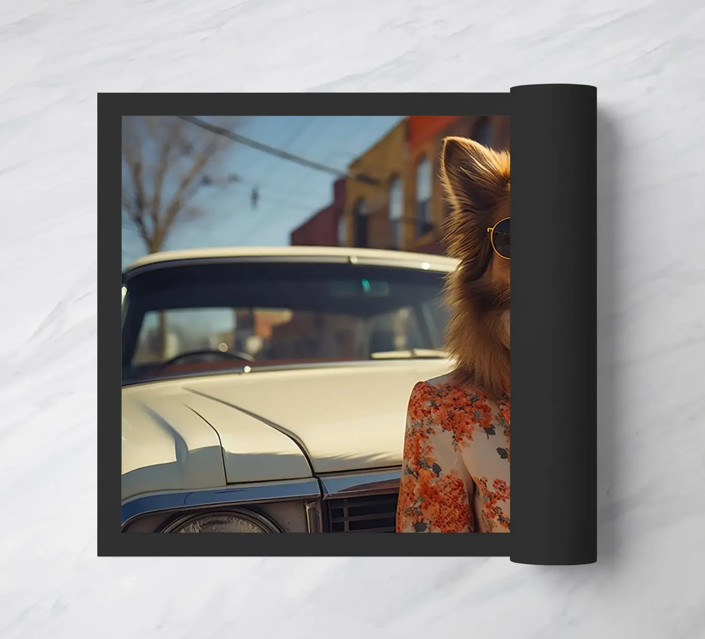 Sylvie Fußmatte von Affiches Chien Originales – Dogland