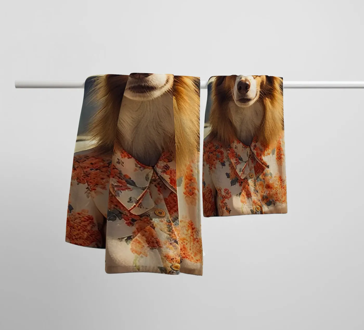 Sylvie badhanddoek van Affiches Chien Originales – Dogland