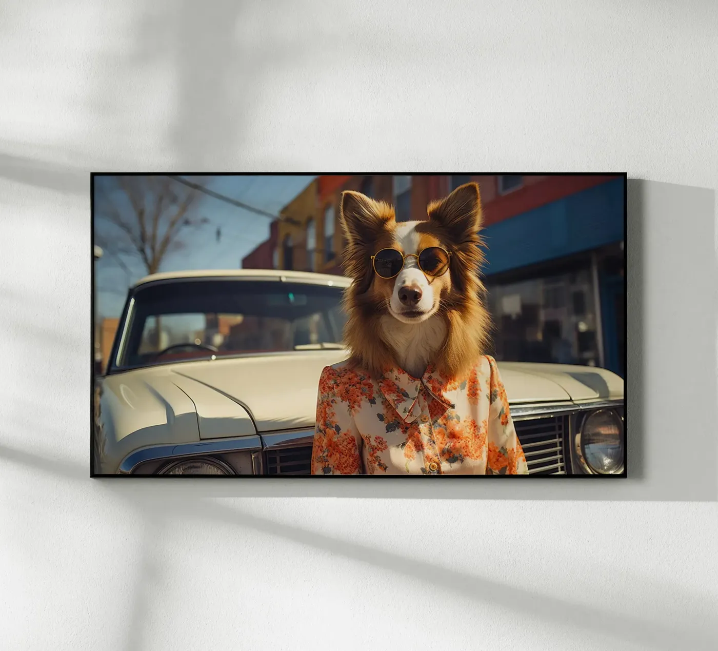 Sylvie acryl van Affiches Chien Originales – Dogland