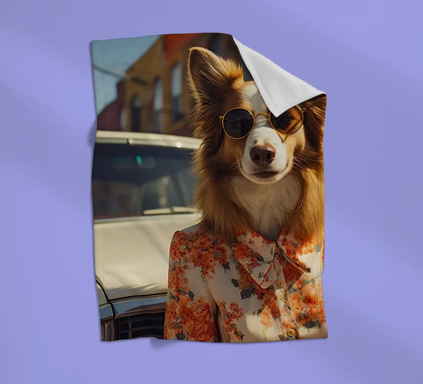 Sylvie coperta in pile da Affiches Chien Originales – Dogland