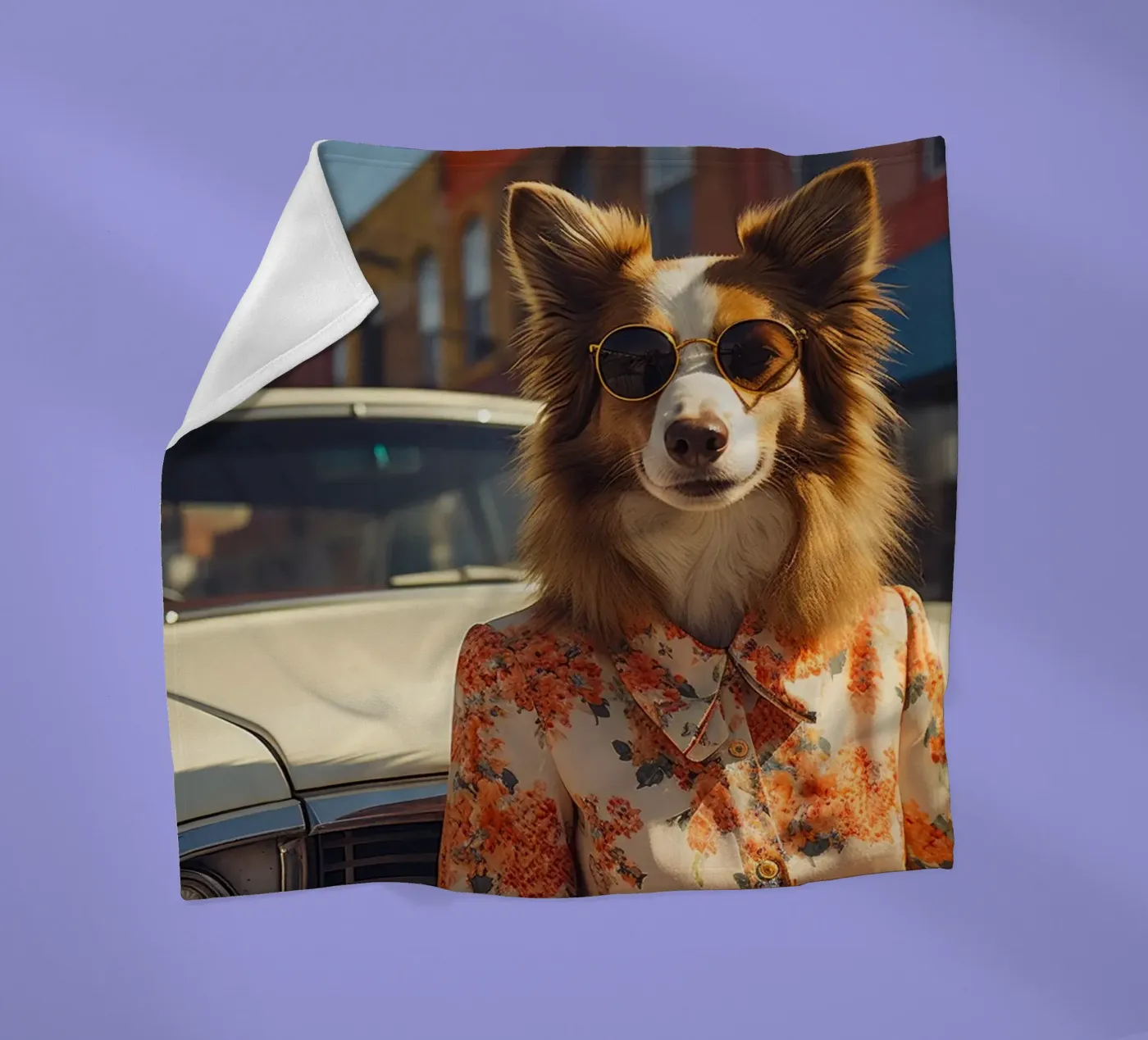 Sylvie fleece blanket by Affiches Chien Originales – Dogland