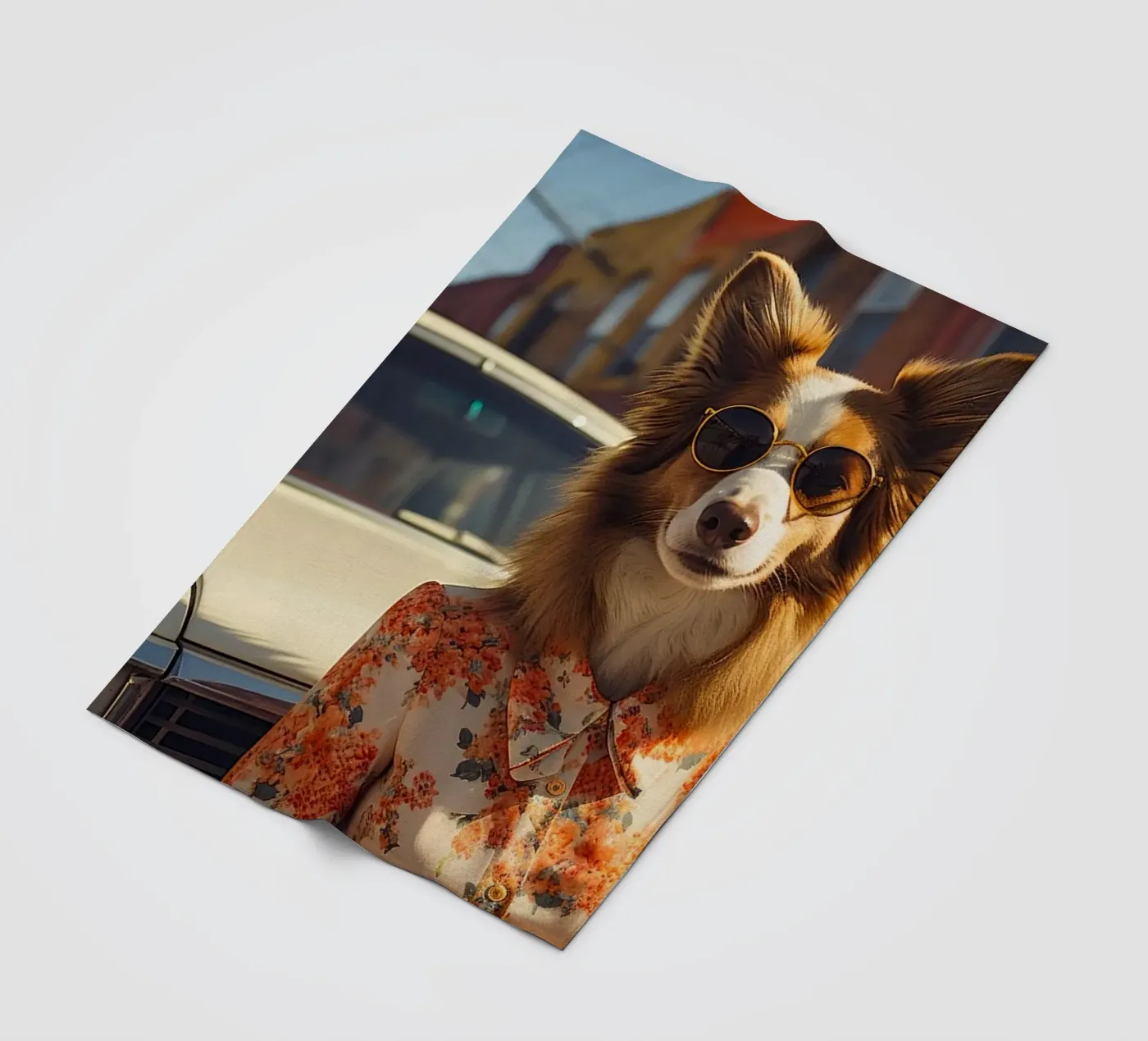 Sylvie fleece blanket by Affiches Chien Originales – Dogland