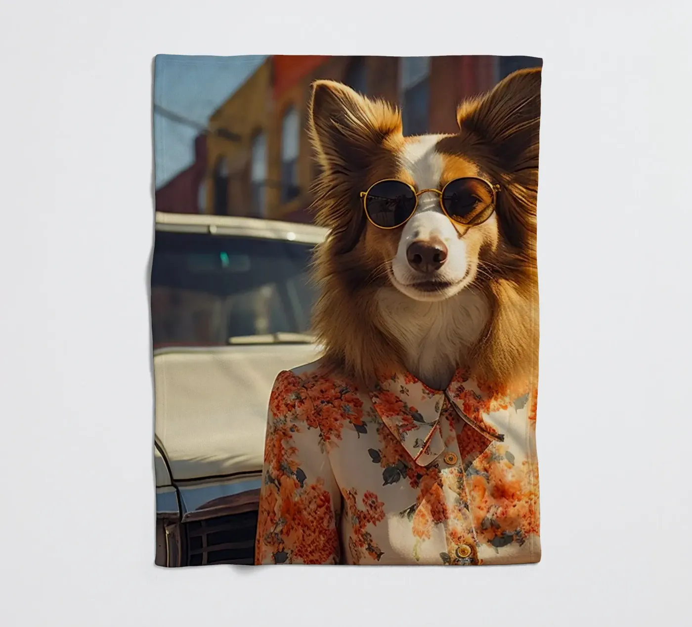 Sylvie fleece blanket by Affiches Chien Originales – Dogland
