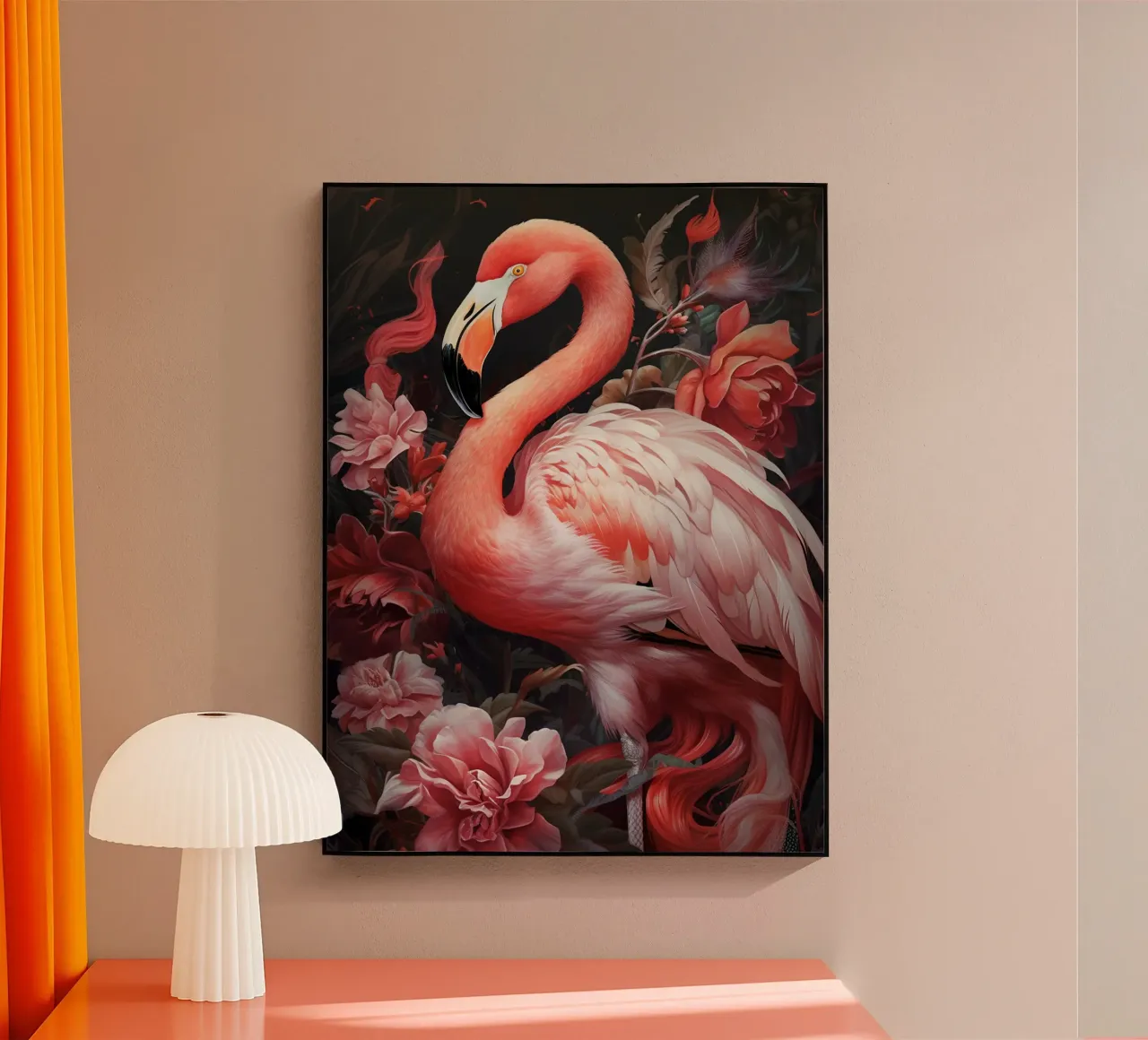 Flamingo Flowers plexiglass da Mateo