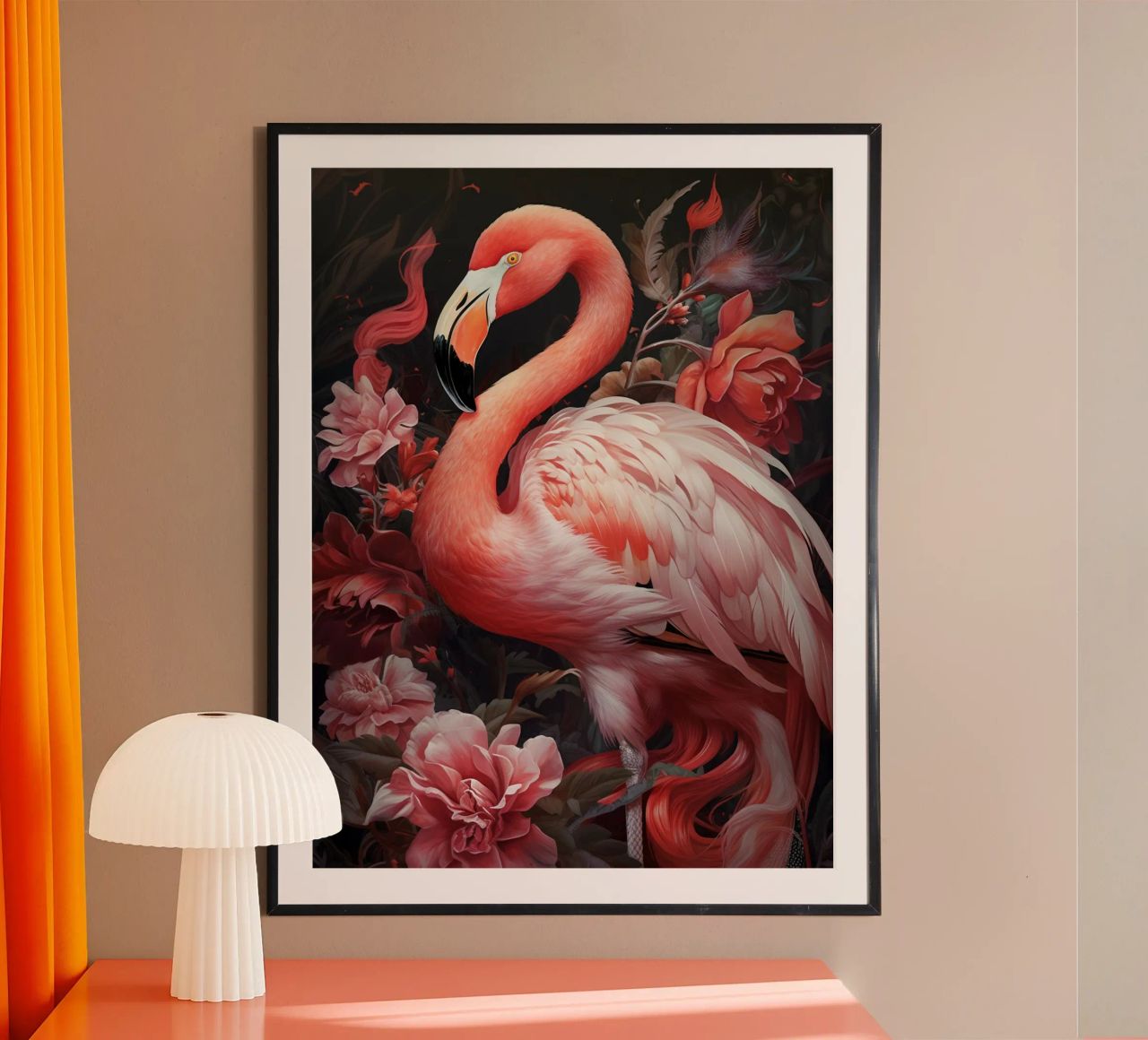 Flamingo Flowers poster de Mateo