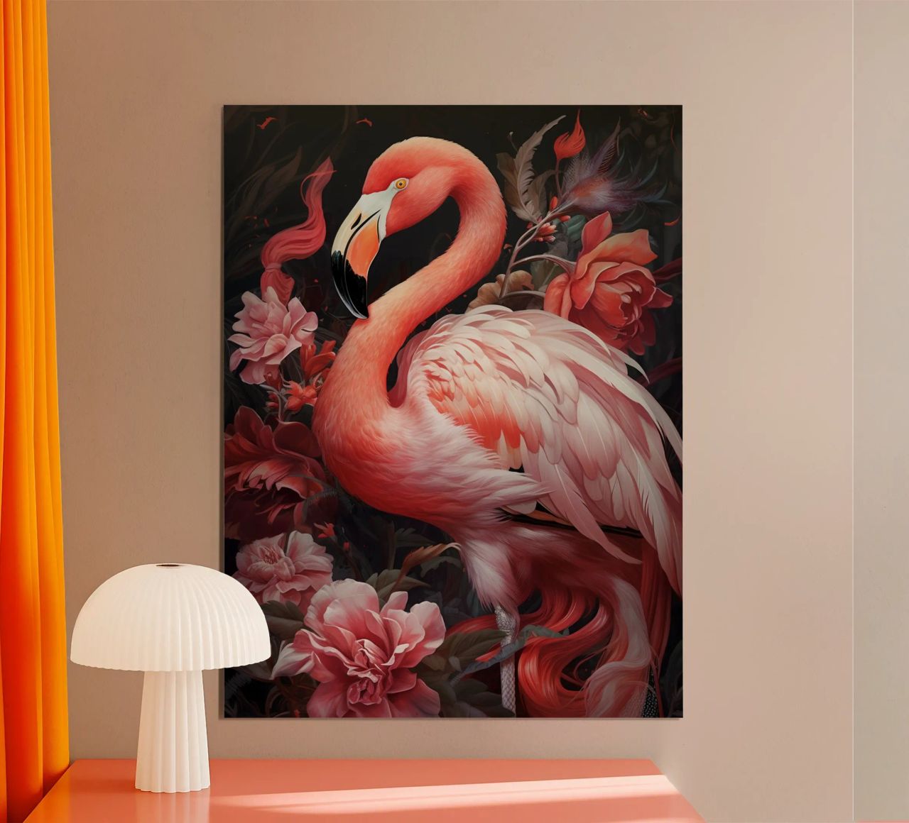 Flamingo Flowers poster de Mateo
