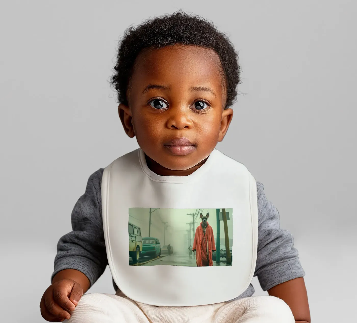 Marco baby bib by Affiches Chien Originales – Dogland