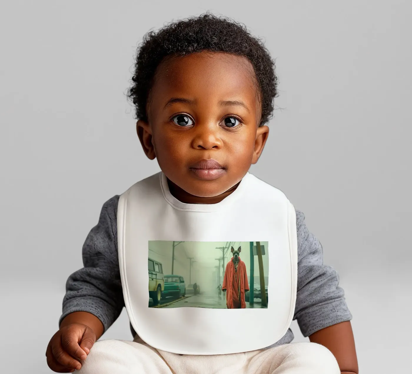 Marco baby bib by Affiches Chien Originales – Dogland