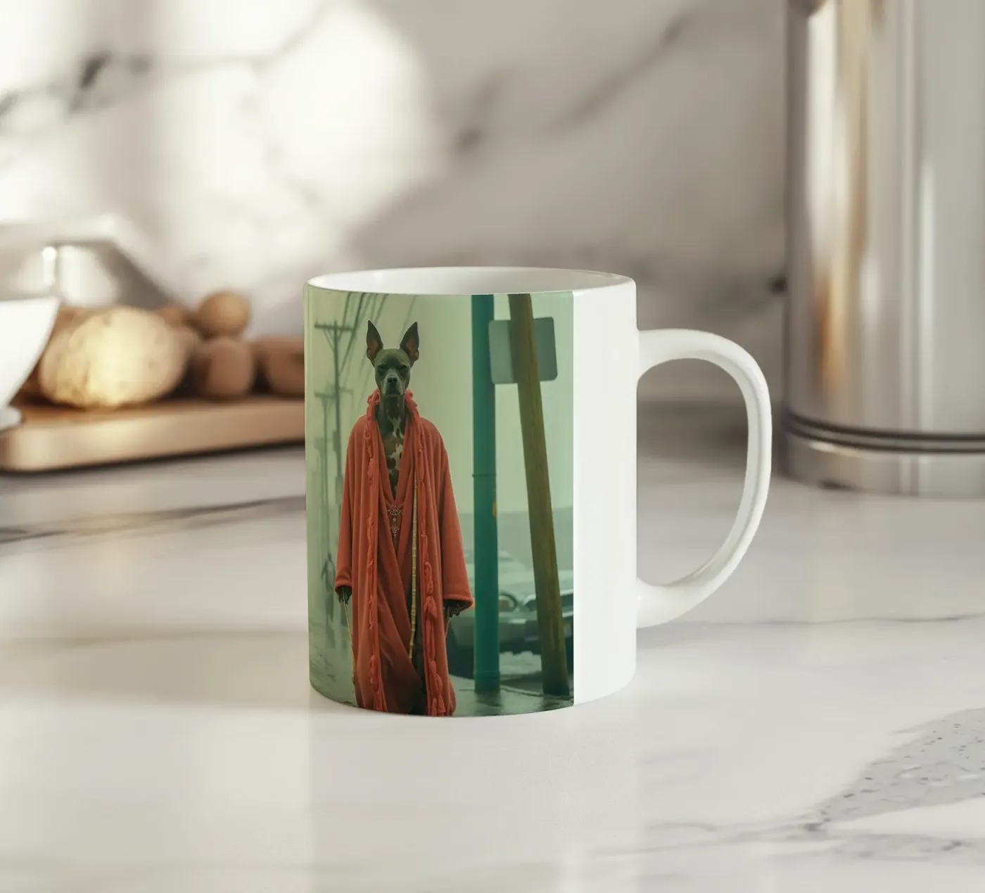 Marco ceramic mug by Affiches Chien Originales – Dogland