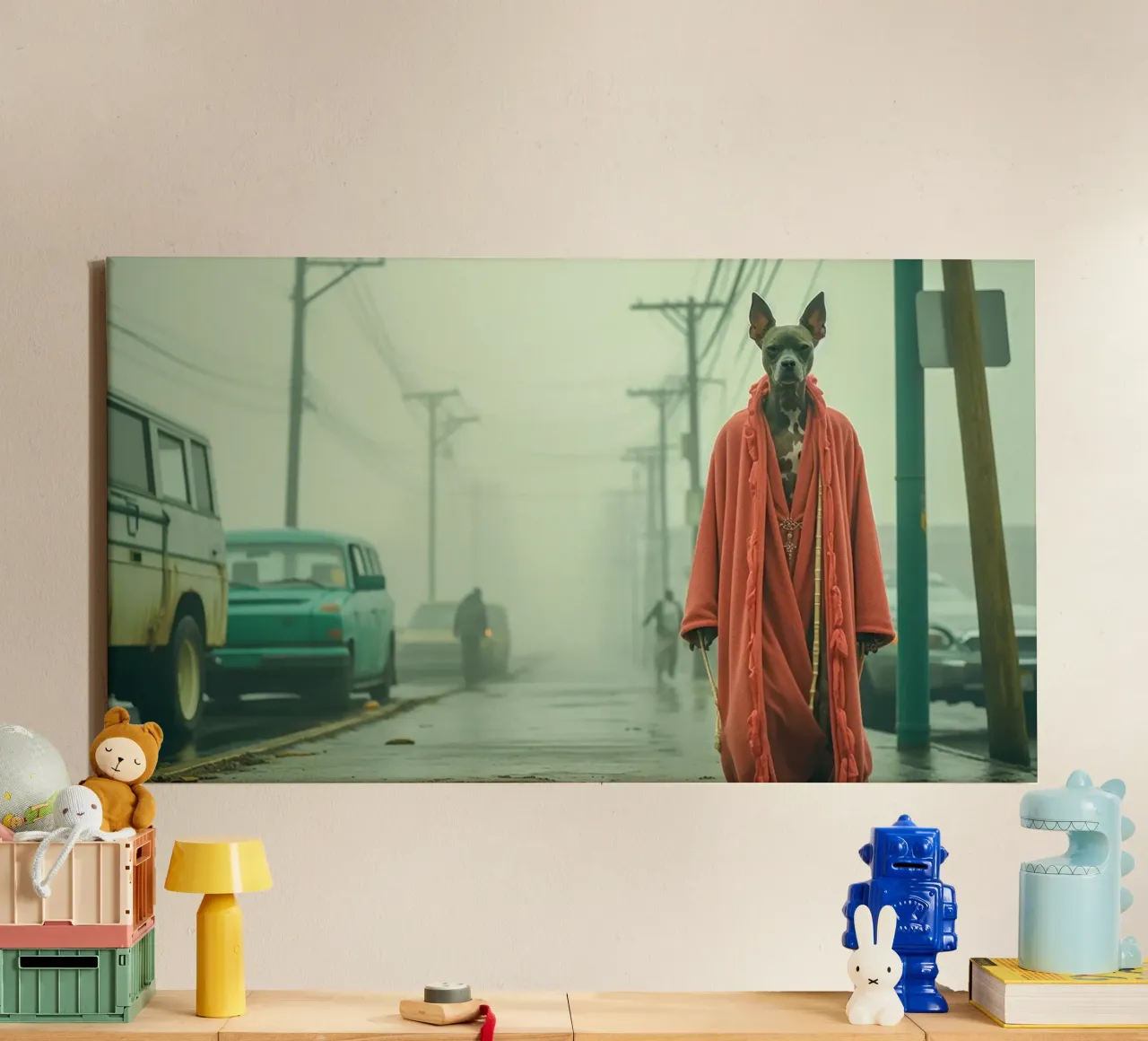 Marco tela da Affiches Chien Originales – Dogland