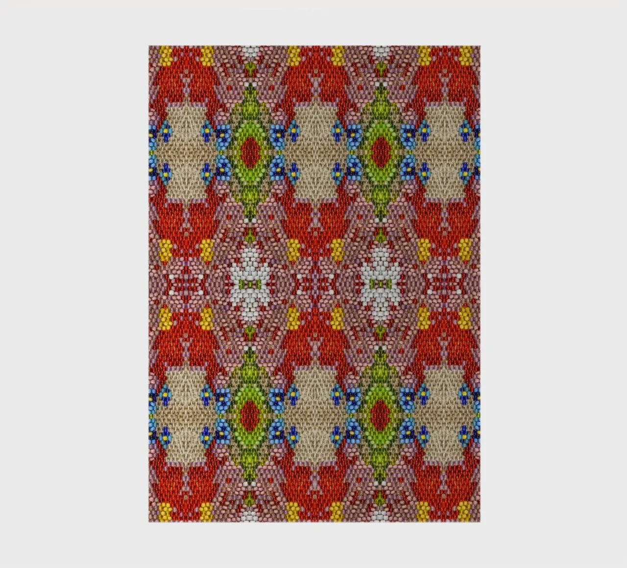 A Dance of Light and - Mosaic Pattern with Glass Beads notebook by Curious Collections by Marielle Leenders