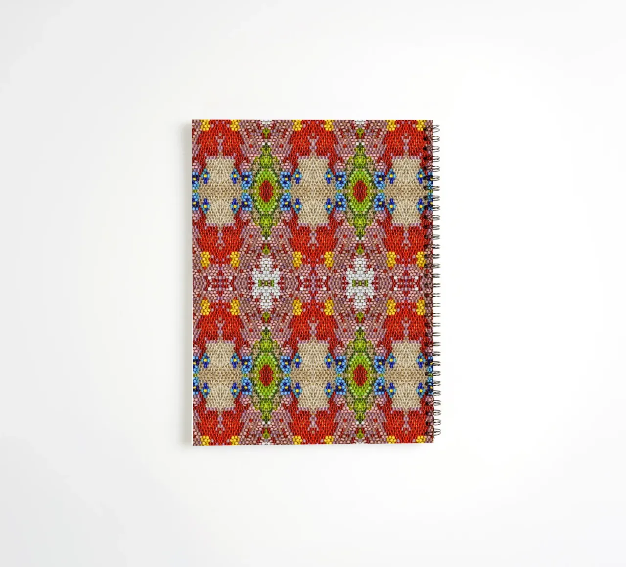 A Dance of Light and - Mosaic Pattern with Glass Beads spiral notebook by Curious Collections by Marielle Leenders