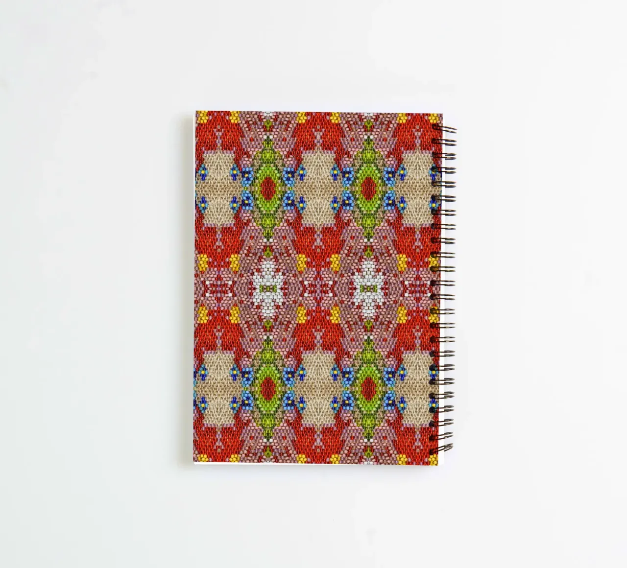 A Dance of Light and - Mosaic Pattern with Glass Beads spiral notebook by Curious Collections by Marielle Leenders