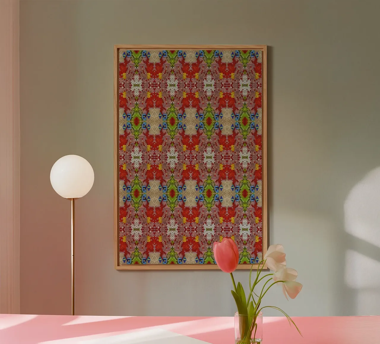 Una danza di luce e di - Modello di mosaico con perline di vetro alluminio dibond da Curious Collections by Marielle Leenders