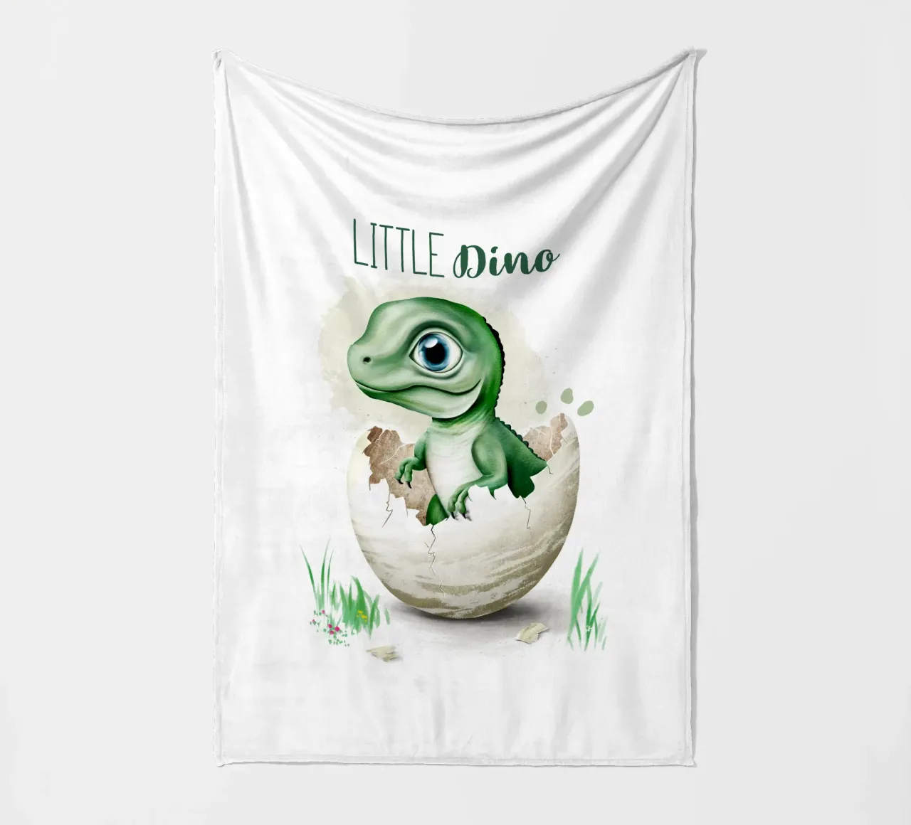 Little Dino coperta in pile da Moonlit Illustrations