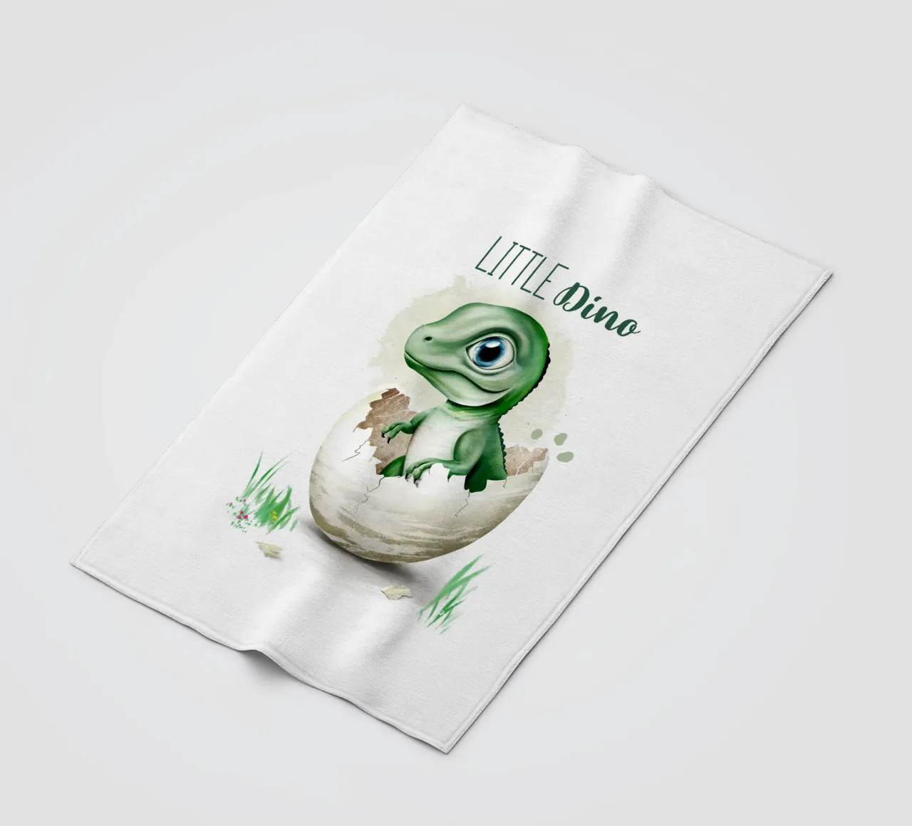 Little Dino coperta in pile da Moonlit Illustrations