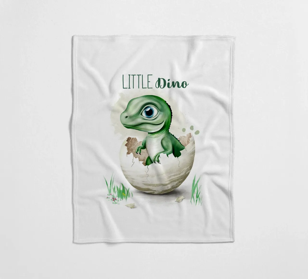 Little Dino coperta in pile da Moonlit Illustrations