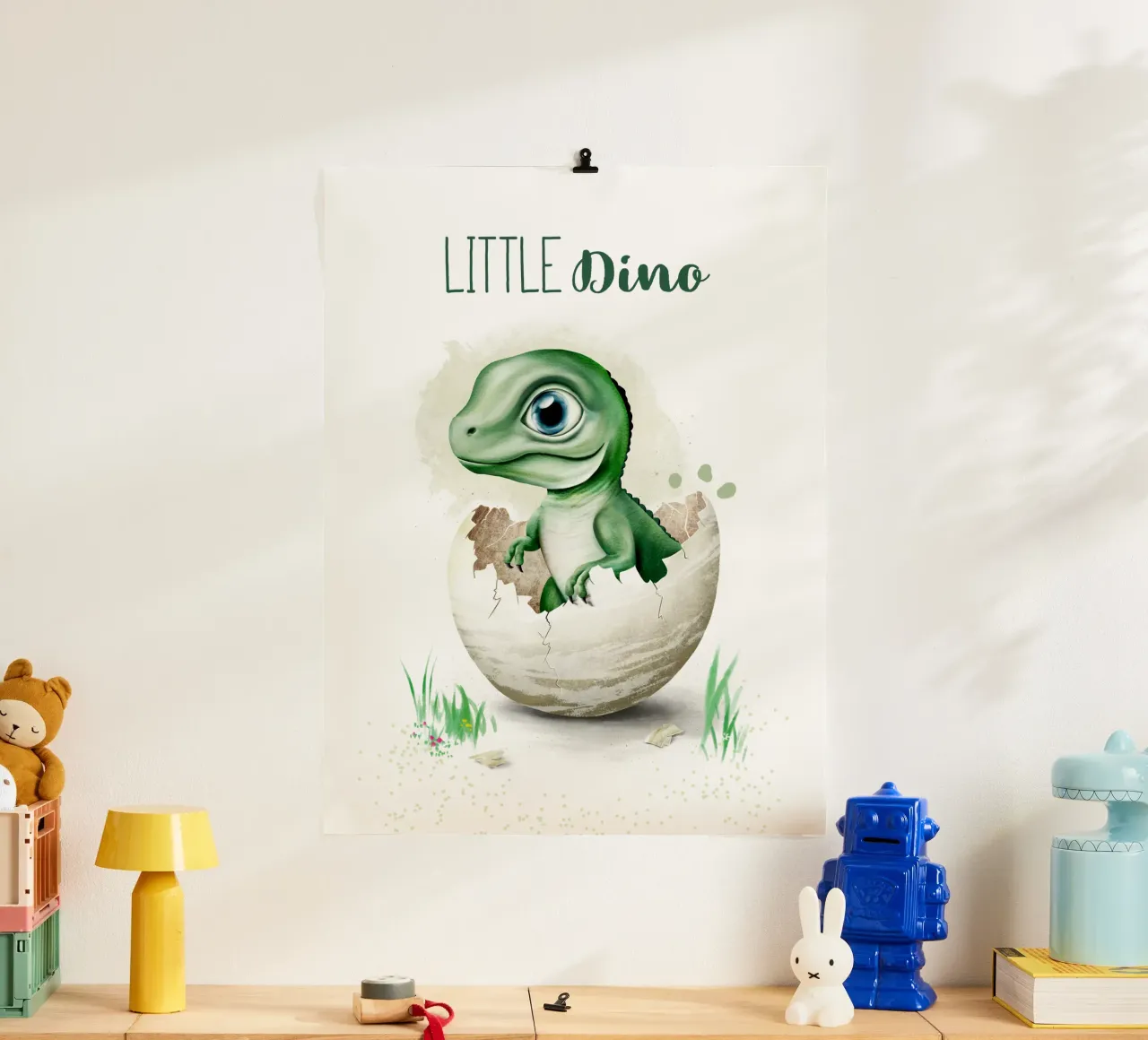 Little Dino carta hahnemühle da Moonlit Illustrations