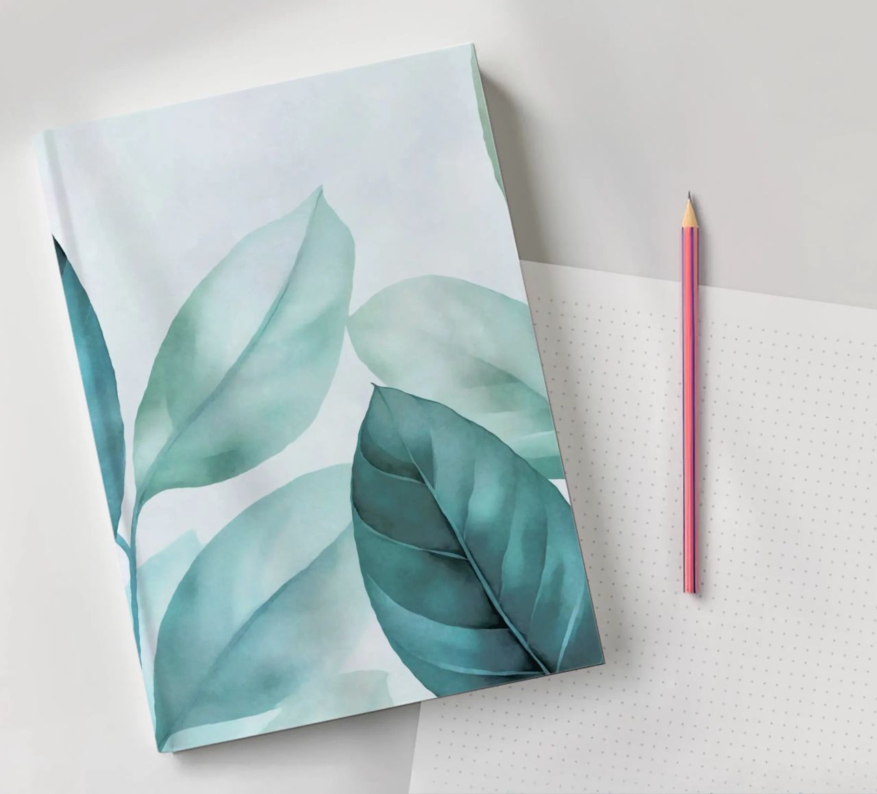 Calm Emerald Foliage notebook by Andrea Haase Modern Home