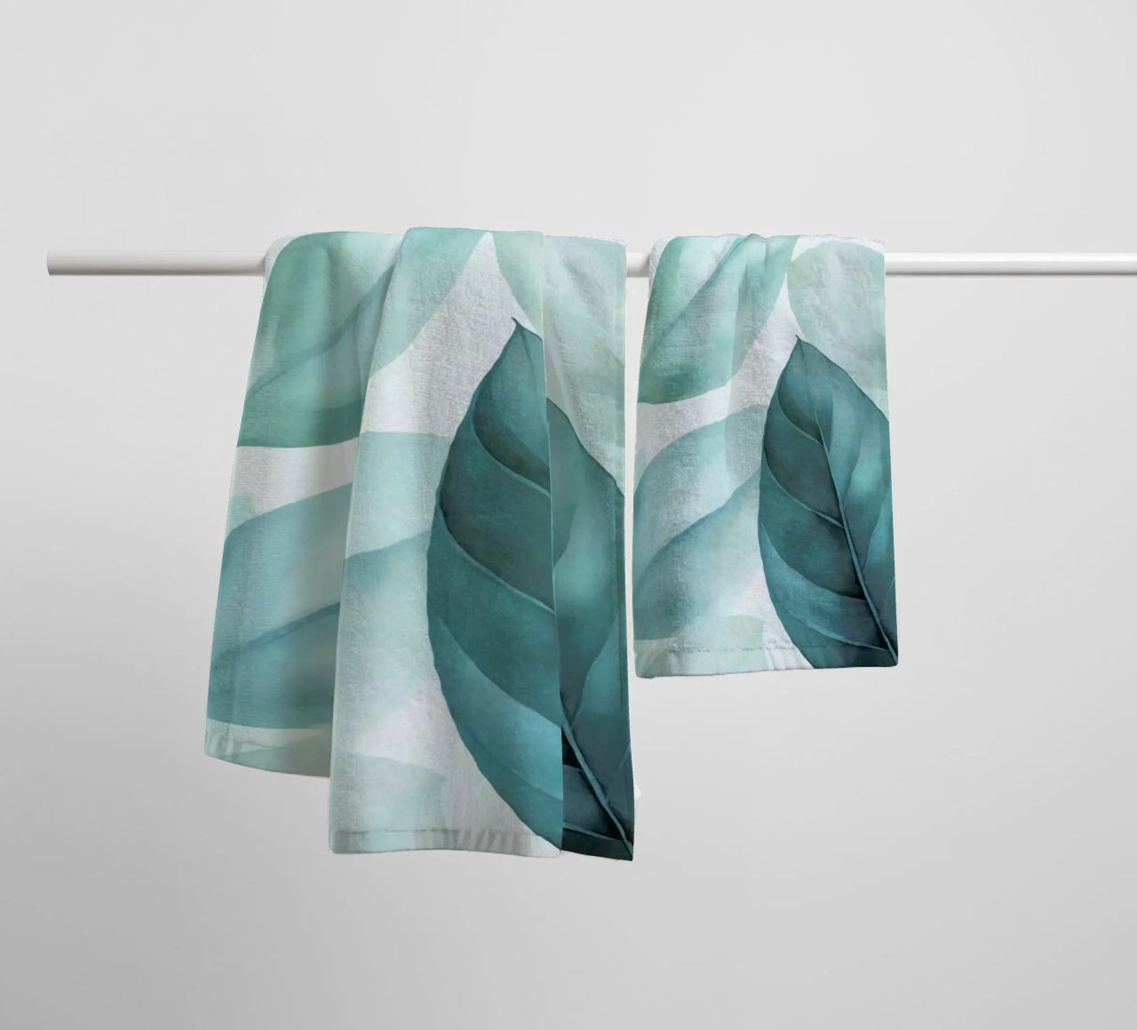 Calm Emerald Foliage towel by Andrea Haase Modern Home