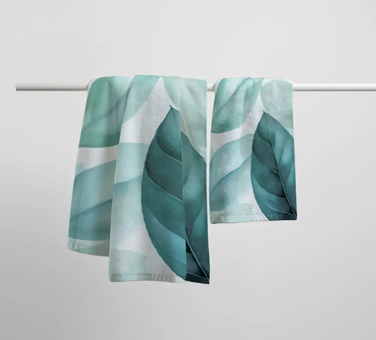 Calm Emerald Foliage Handtuch von Andrea Haase Modern Home
