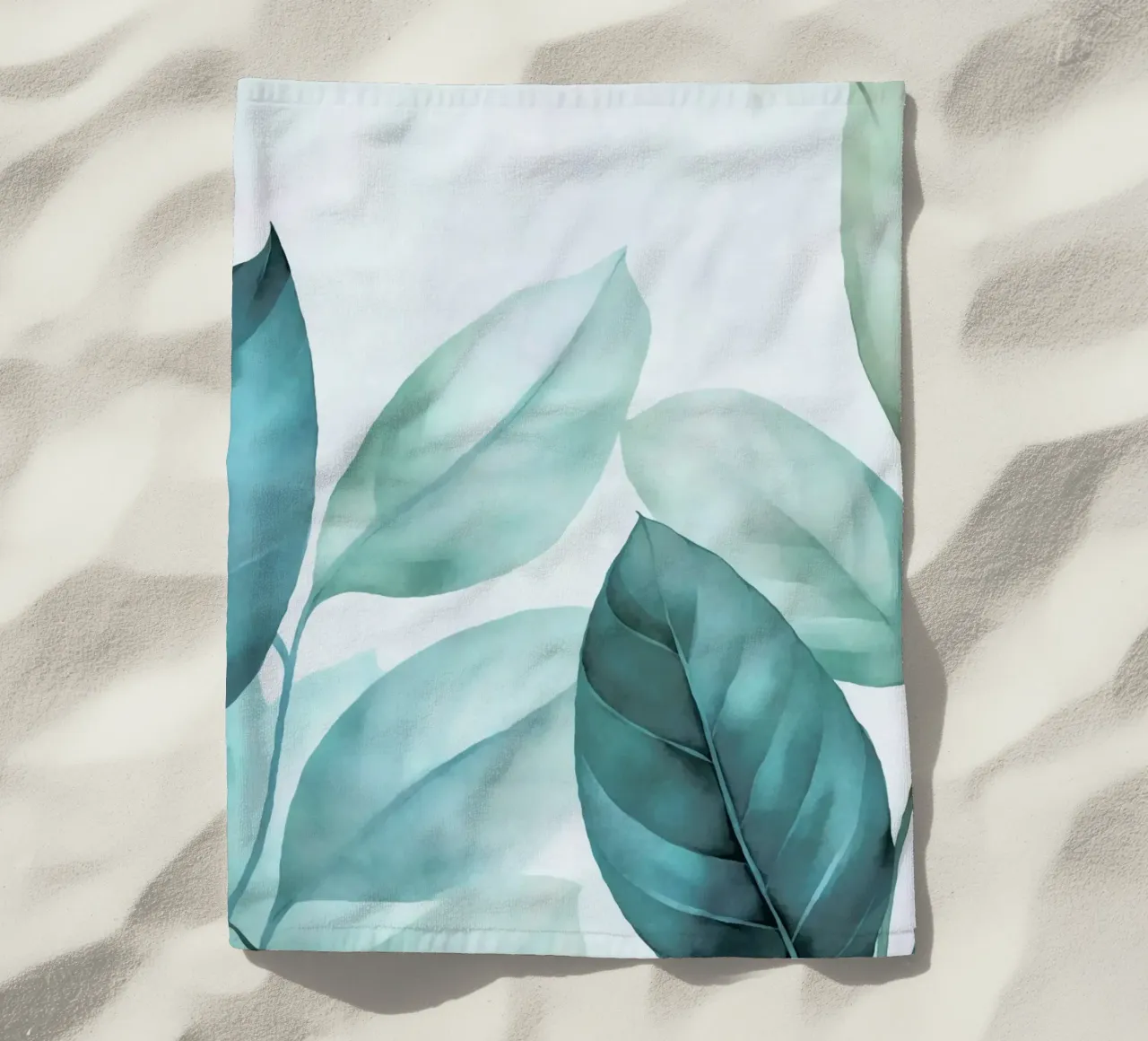 Fogliame calmo e smeraldo telo mare da Andrea Haase Modern Home
