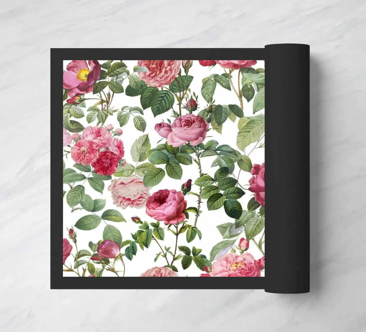 Redoute Roses Bianco Pastello zerbino da Andrea Haase Floral Passion
