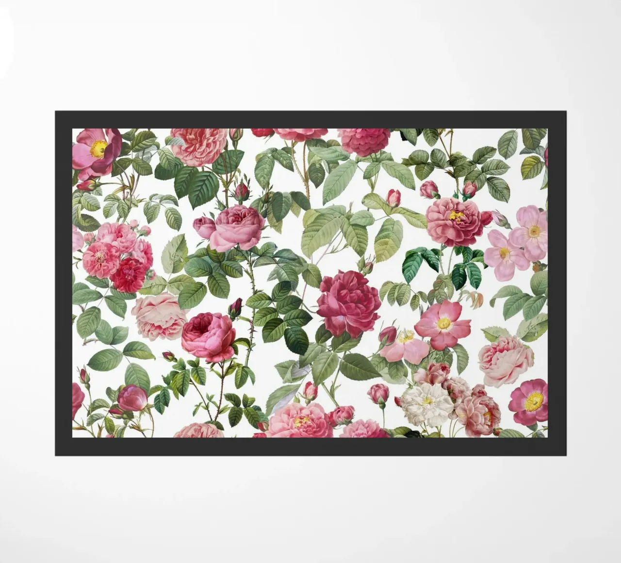 Redoute Roses Bianco Pastello zerbino da Andrea Haase Floral Passion