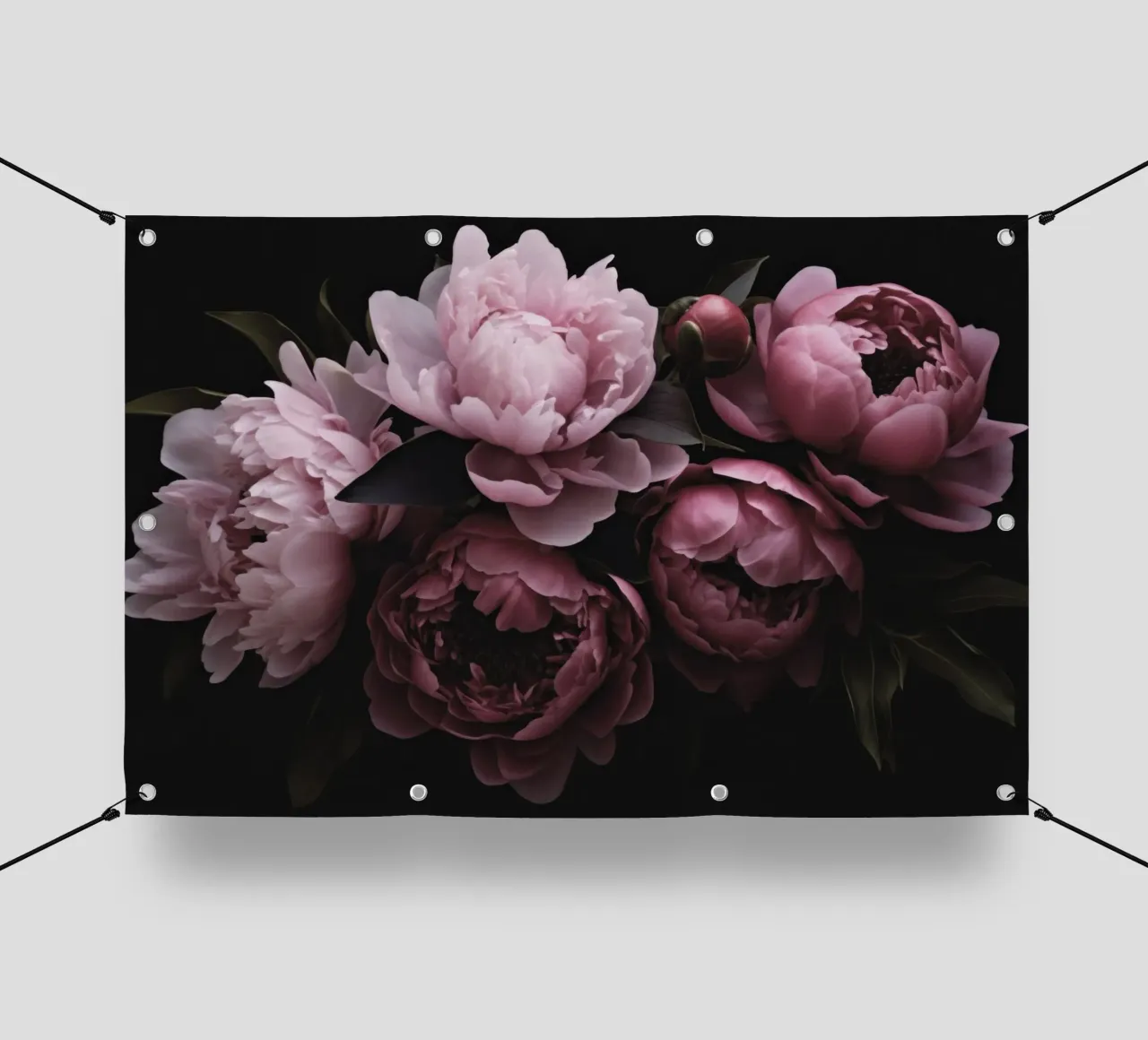 Opulent Peonie Flowers Moody Romantic Pastel Pink pvc cover by Andrea Haase Floral Passion