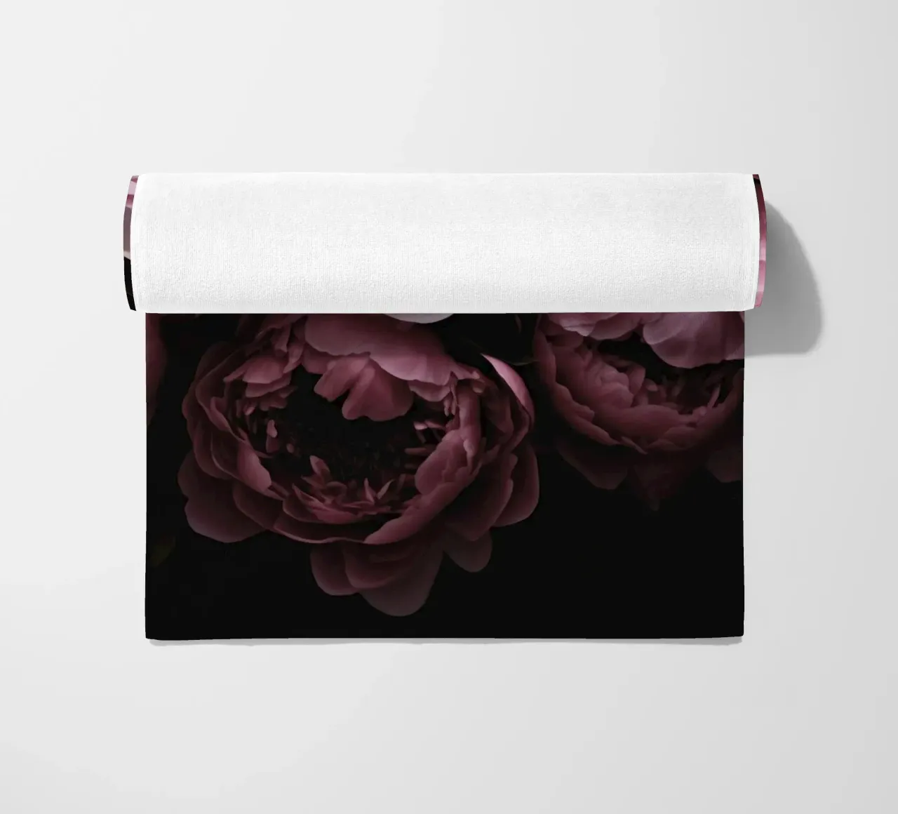 Opulent Peonie Flowers Moody Romantic Pastel Pink beach towel by Andrea Haase Floral Passion