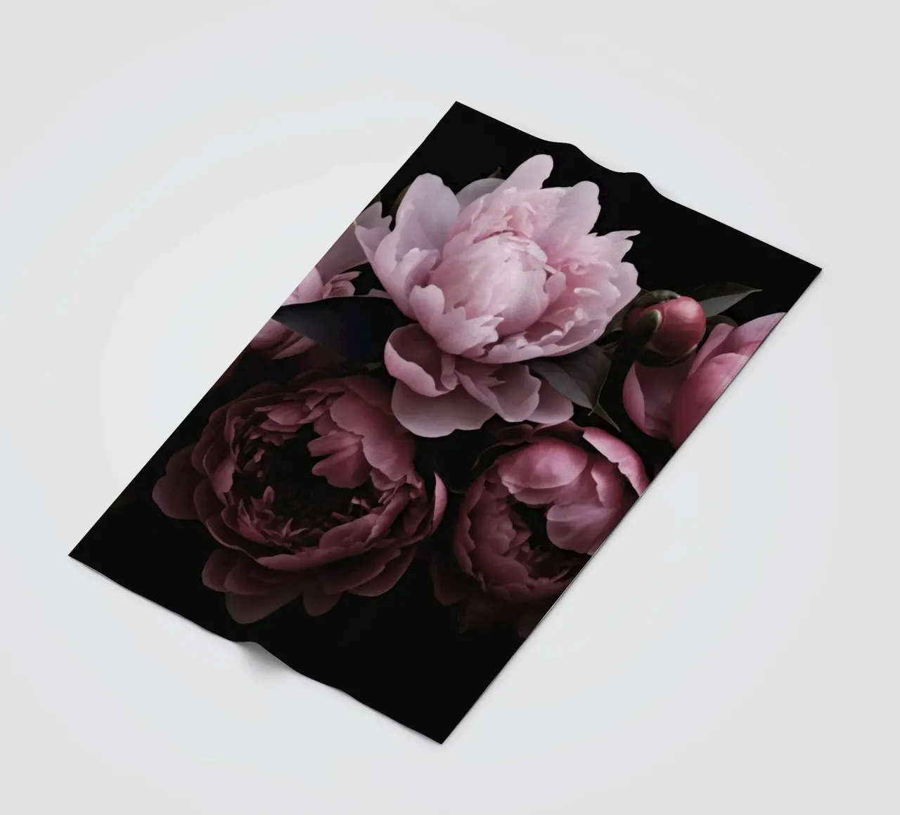 Fiori Peonie Opulenti Rosa Pastello Romantico Moody coperta in pile da Andrea Haase Floral Passion