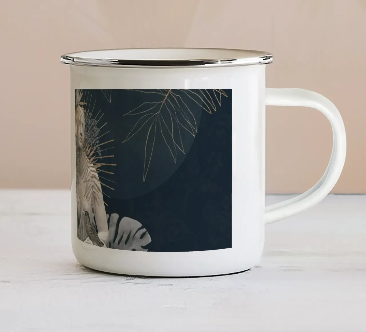 Graceful Strength - Omaggio al potere femminile tazza in smalto da Andrea Haase Vintage World