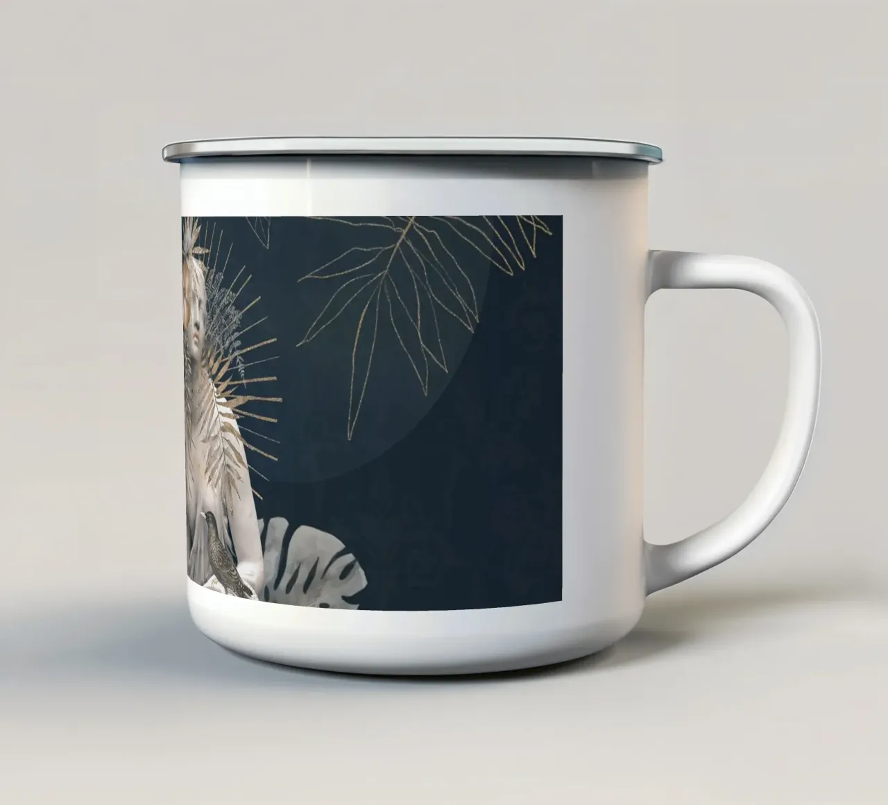 Graceful Strength - Omaggio al potere femminile tazza in smalto da Andrea Haase Vintage World