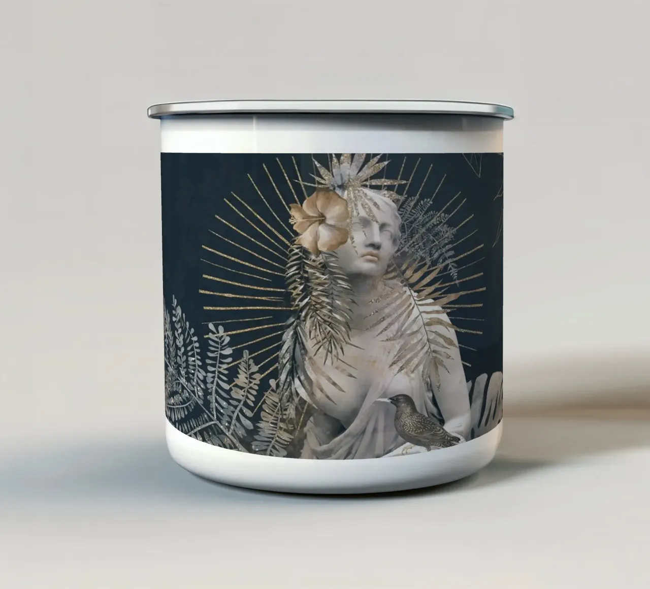 Graceful Strength - Omaggio al potere femminile tazza in smalto da Andrea Haase Vintage World