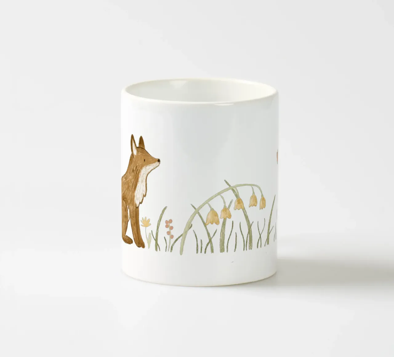 Anna Lunak - Volpe e scoiattolo tazza in ceramica da The Artcircle