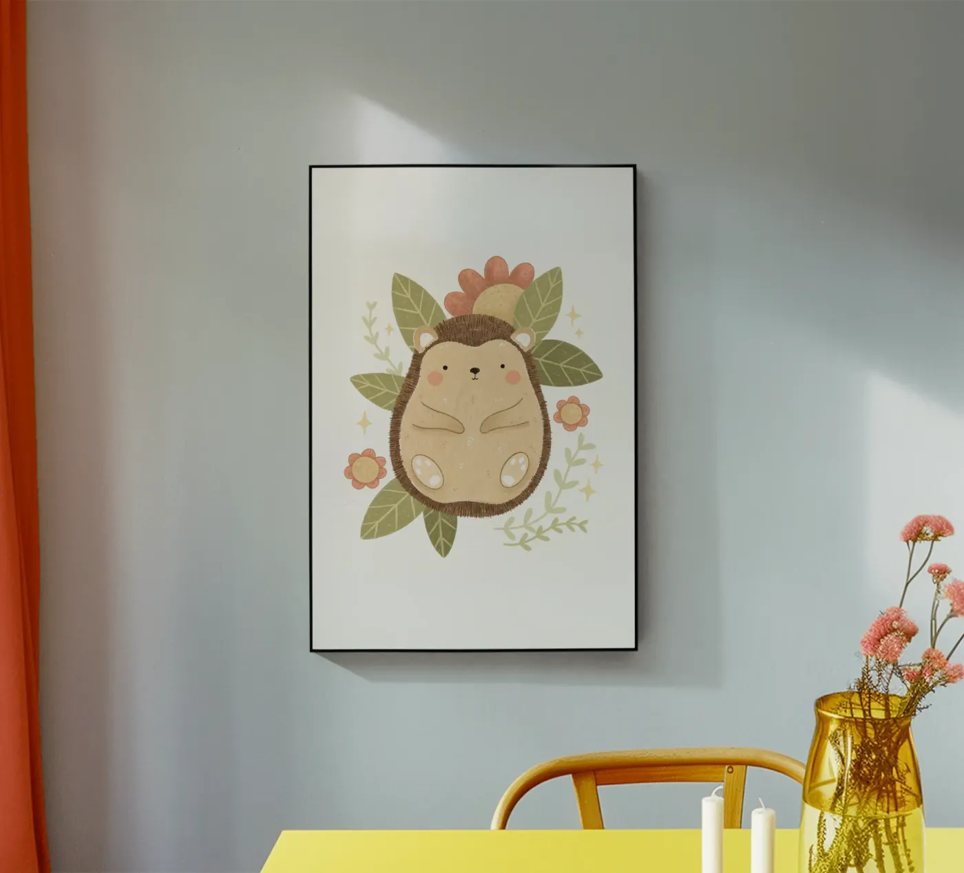 Anna Lunak - Igel acryl van The Artcircle