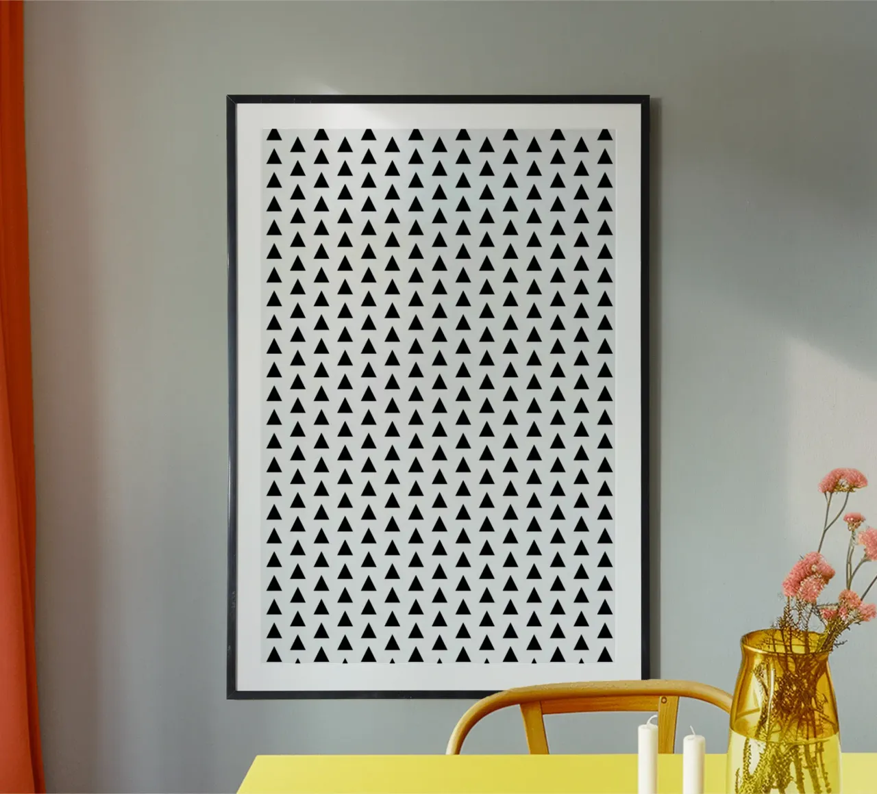 Black and White poster con telaio in legno da Charlotte Winter