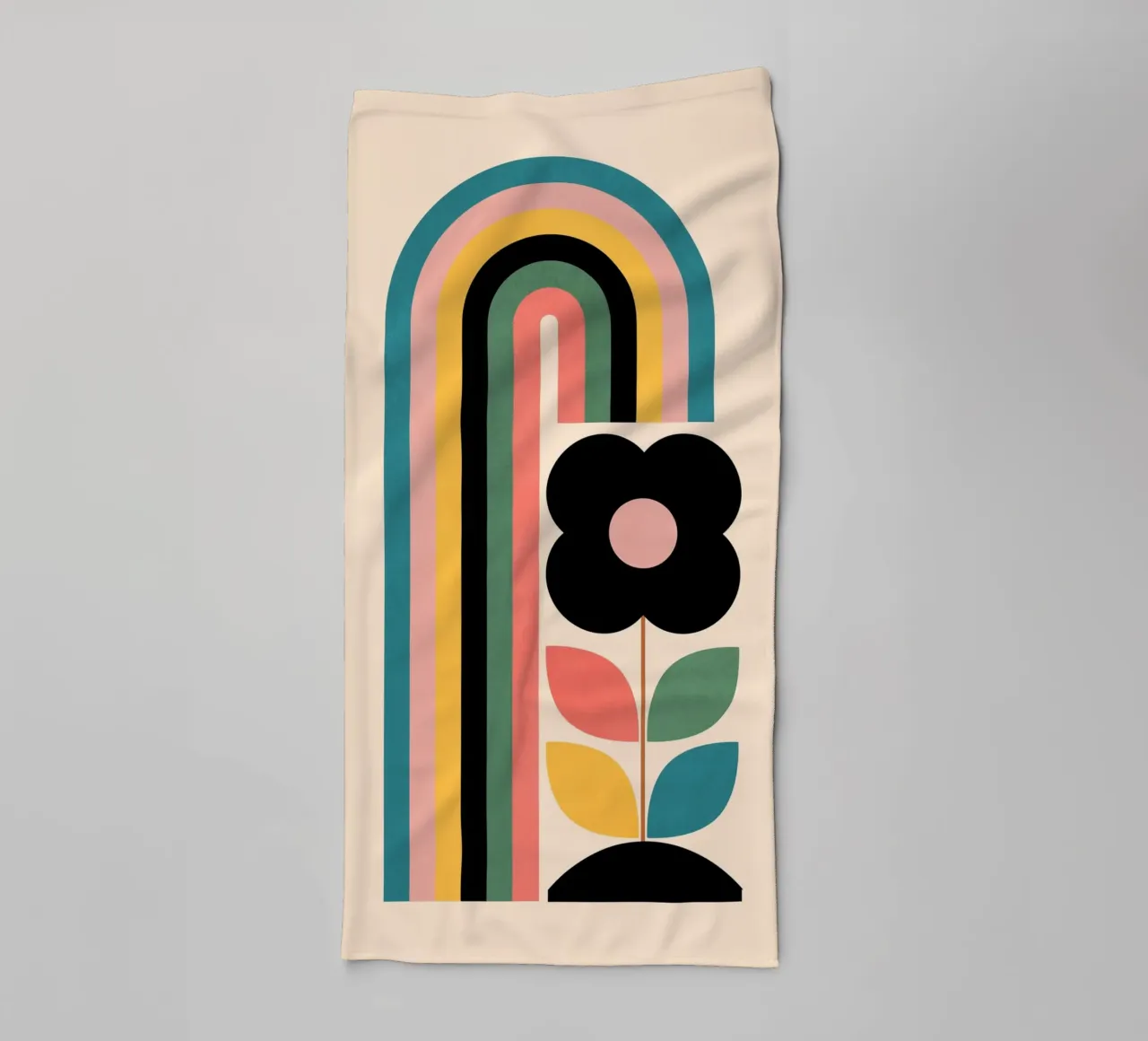 Rainbow towel by Gaite