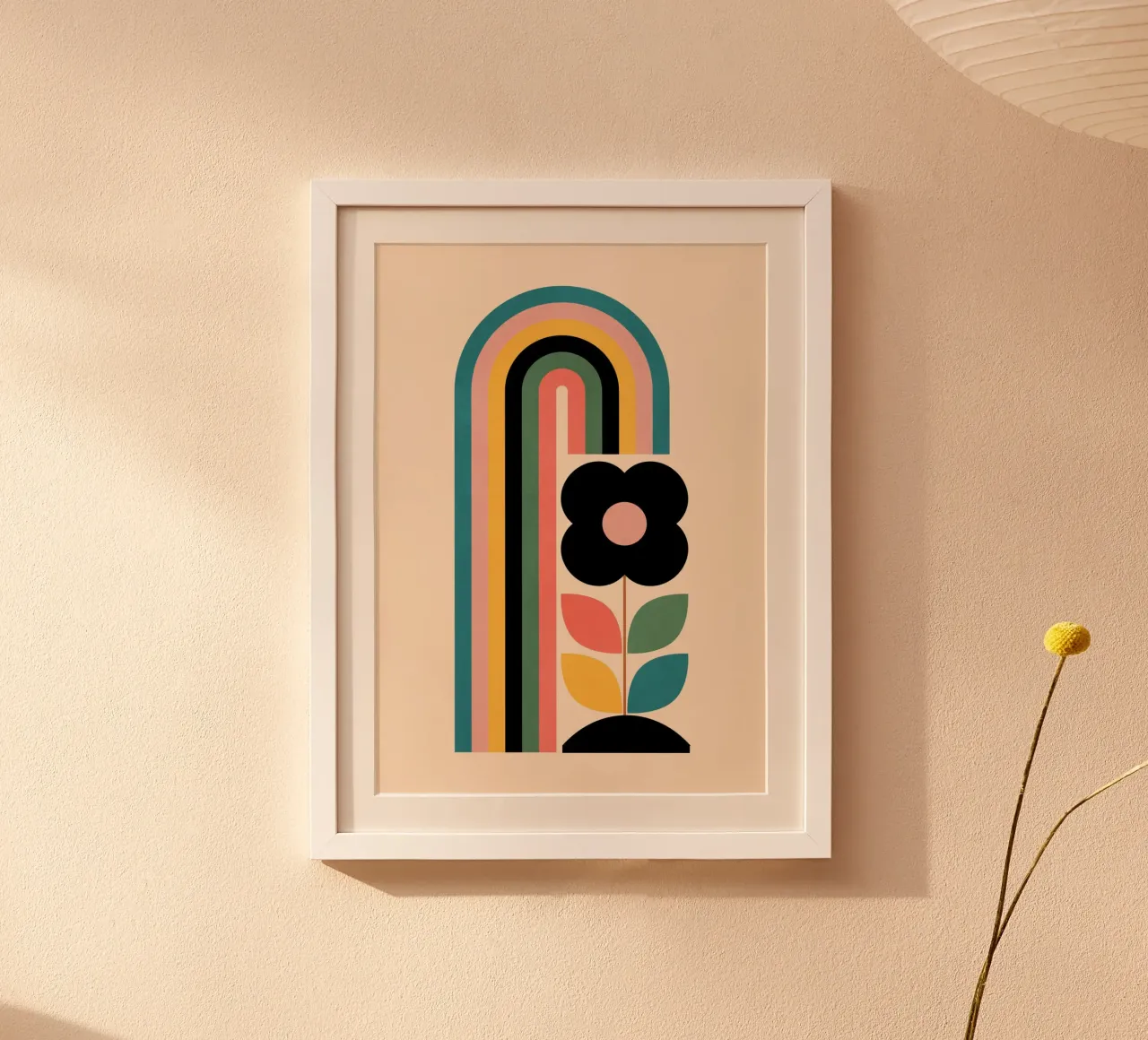 Arcobaleno poster con telaio in alluminio da Gaite