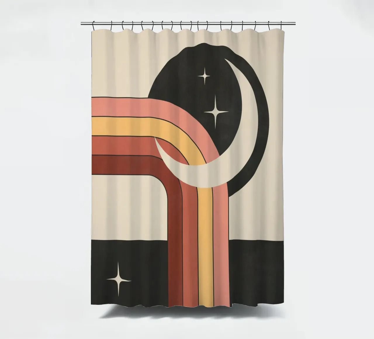 Geometric Abstraction 60 shower curtain by Gaite
