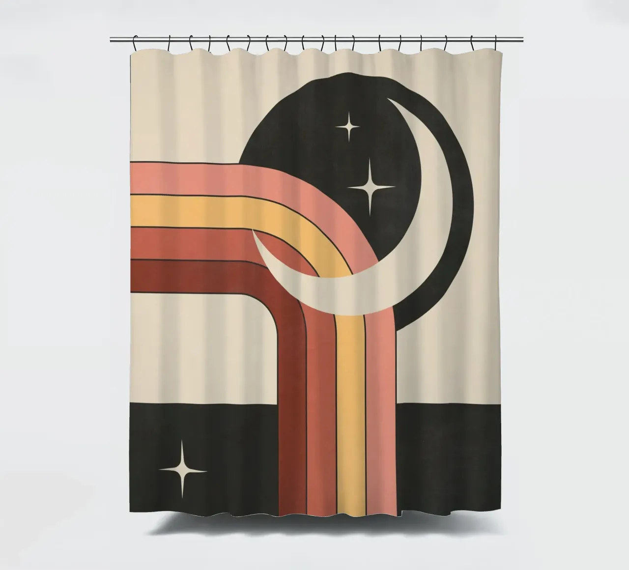 Geometric Abstraction 60 shower curtain by Gaite